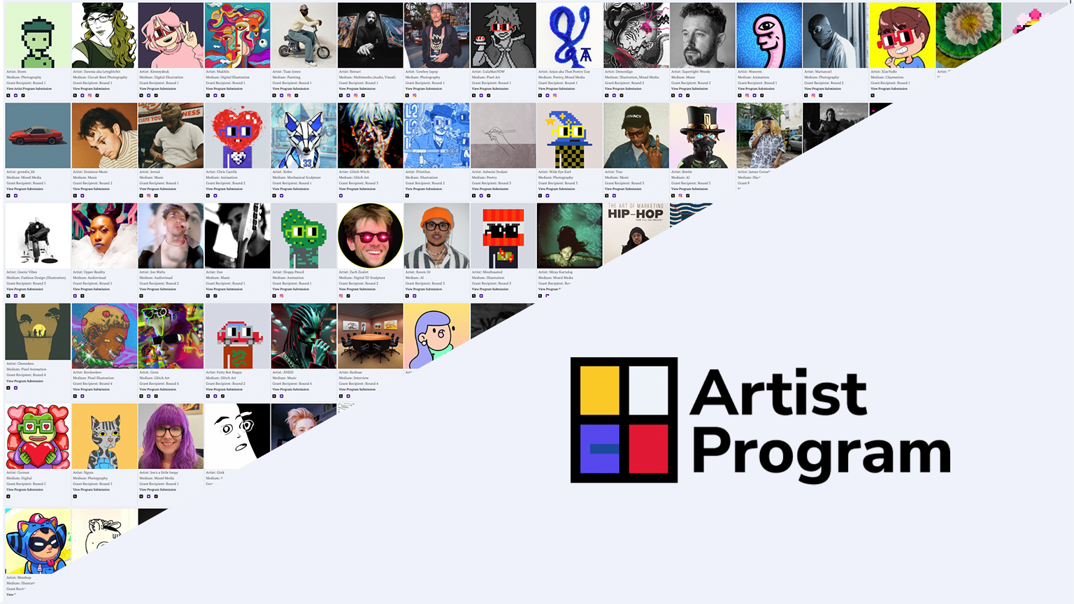 Artist Program project preview